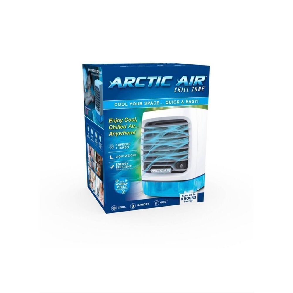 Arctic air chill zone new in box portable AC unit 4 speed multidirectional 1200